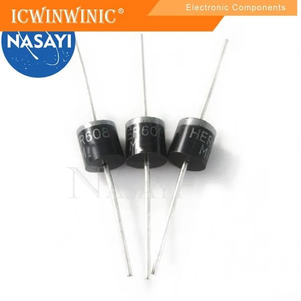 5шт HER608 DO-41 In-Line Ultrafast Recovery Diode наличный товар