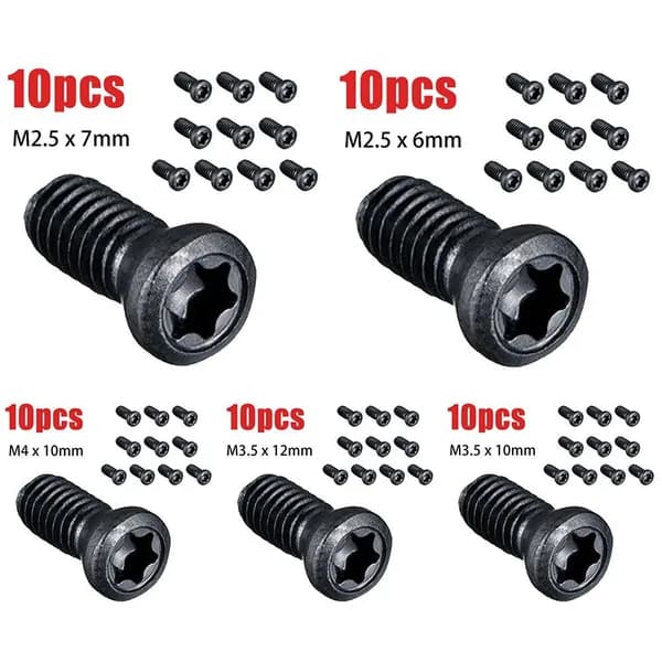 10шт Винтов M2.5 Для M3.5 Torx Для Замены Твердосплавных Пластин Токарных Инструментов С ЧПУ
