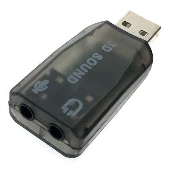 Внешняя звуковая карта 5.1 channel USB 2.0 3.5 мм Espada PAAU001, аудиоадаптер External Sound Adapter, аудио адаптер ЮСБ 3,5мм
