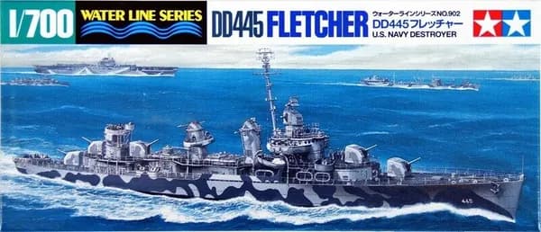 Tamiya 31902 1/700 WWII Эсминцы ВМС США DD-445 Fletcher сборная модель корабля