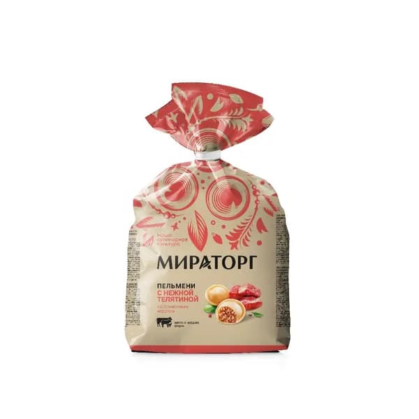 Пельмени с нежной телятиной, 700 г, Мираторг замороженные