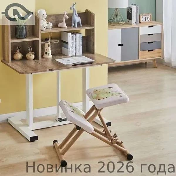 Ортопедический стул, Ткань, Сетка, белый, темно-коричневый