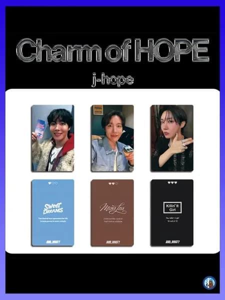 Звёздные сувенирные карточки J-HOPE (Чон Хосок) - "Charm of HOPE"