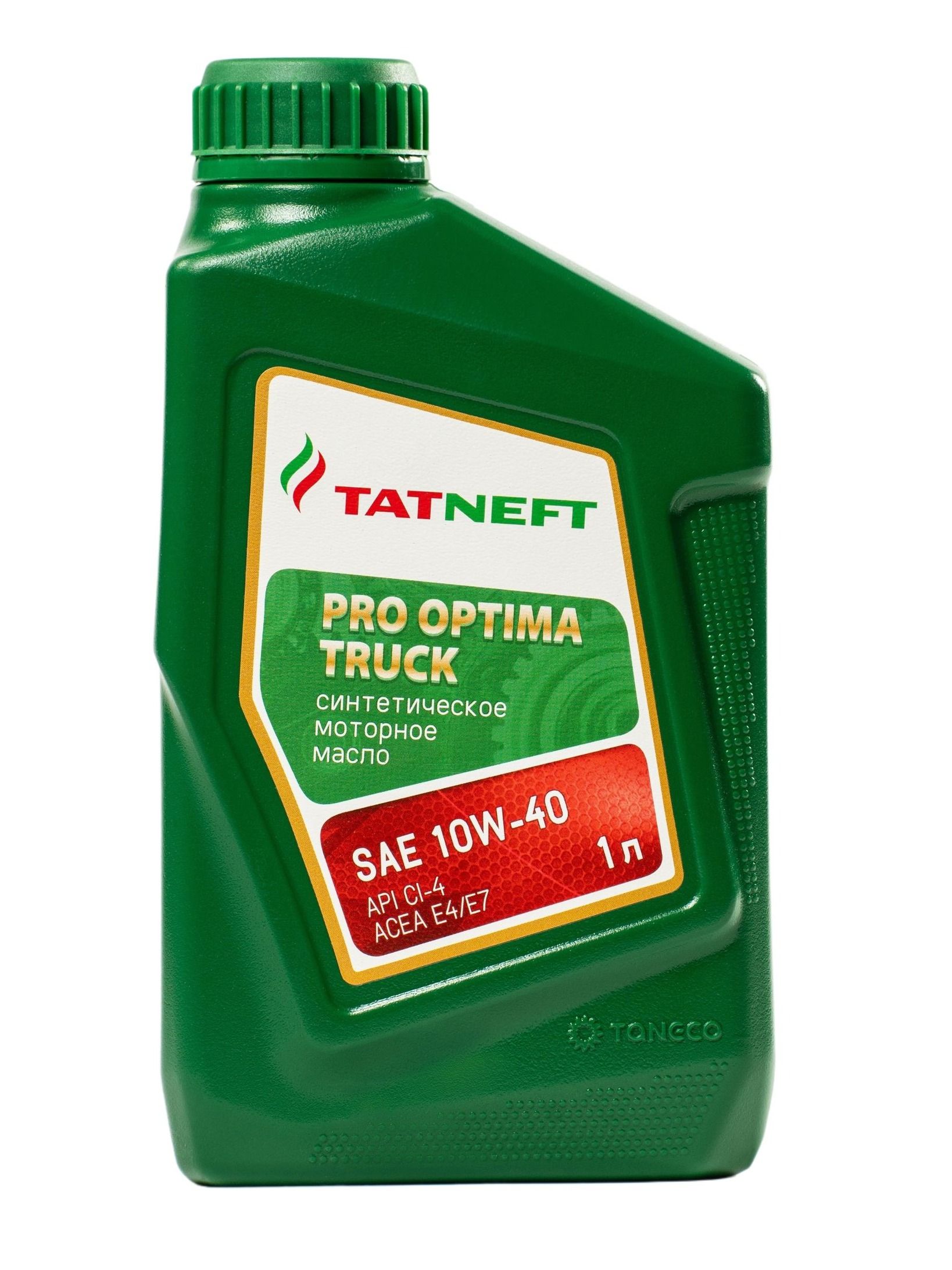 TATNEFT PRO OPTIMA TRUCK 10W-40 Масло моторное, Синтетическое, 1 л
