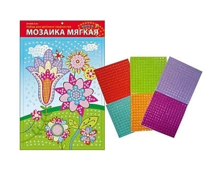 Мозаика мягкая.  Цветы. А 3