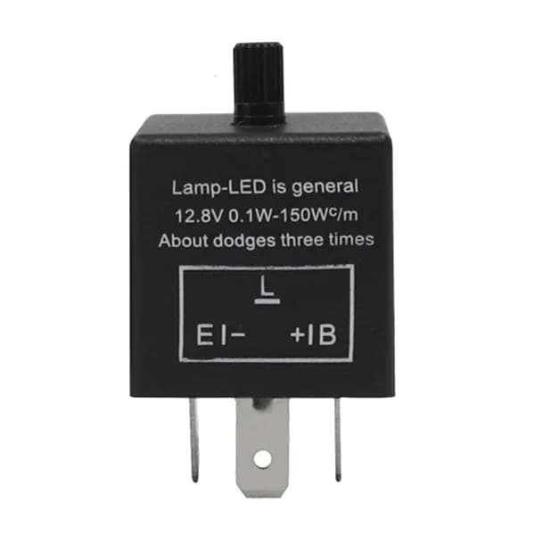 Универсальное реле поворотников 12V, 3 контакта CF14 для мотоцикла с LED-индикатором, автомобильный выключатель/реле указателя поворота