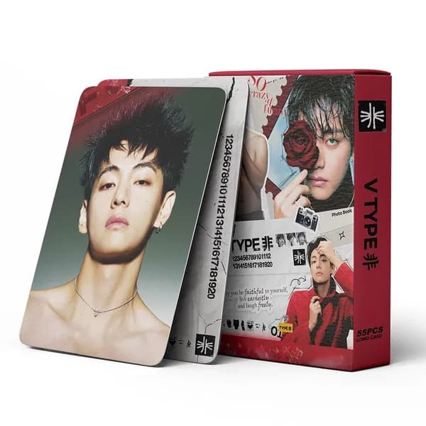 KPOP 55шт/коробка BTS SOLO V TYPE Фотокарточки V TYPE LOMO Card