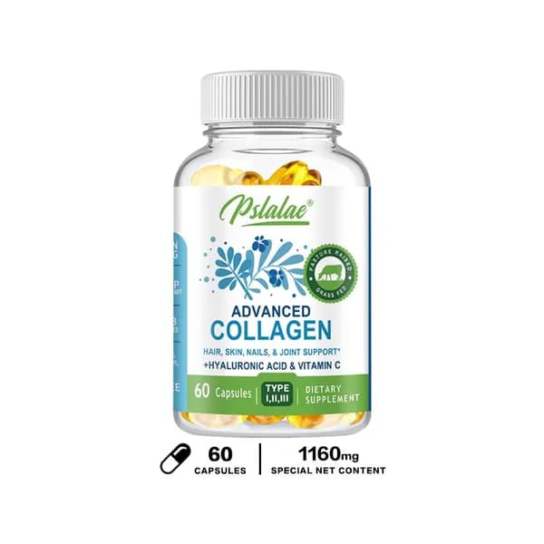 Капсулы Pslalae Advanced Collagen-содержат коллаген, гиалуроновую кислоту и витамин С -помогают восстанавливать, омолаживать и придавать коже упругость.