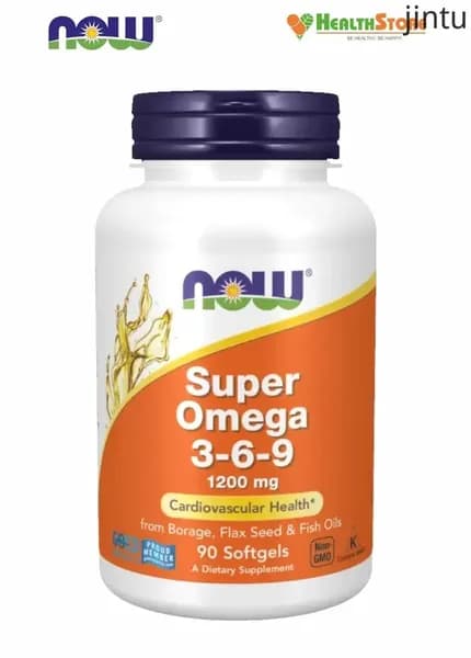 NOW Super Omega 3-6-9 Fish Oil 90 софтгелевых капсул, Нау Супер Омега 3-6-9 1200 мг