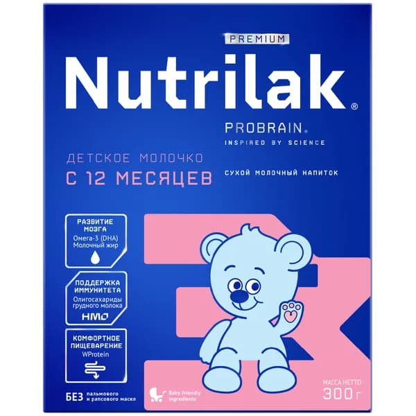 Напиток сухой молочный детское молочко для детей с 12 мес. Premium 3 Nutrilak/Нутрилак пак. 300г
