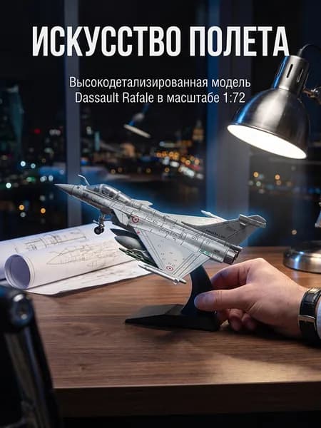 Дассо Рафаль (Rafale) сборная модель самолёта 1/72 без клея и покраски, Франция