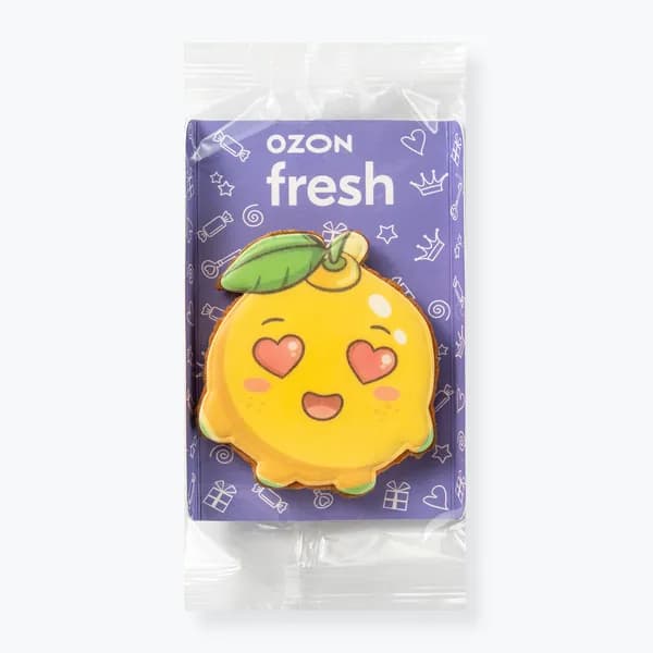 Печенье ванильное в виде юдзу 60 г, Ozon fresh