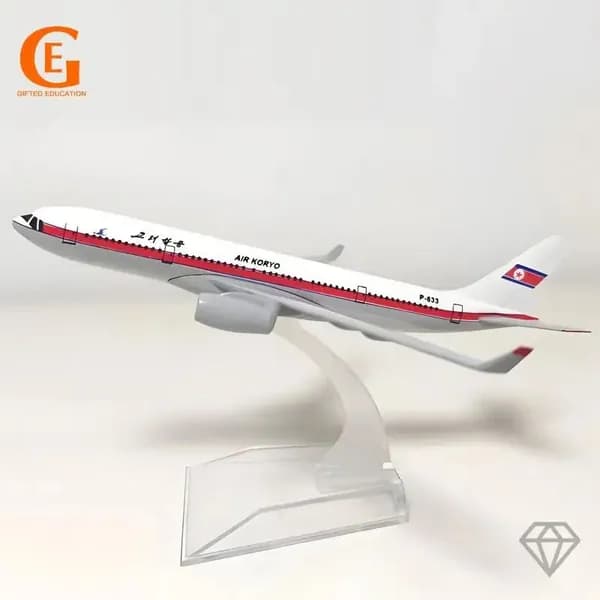 Металлическая Модель Самолета TU-204 P-633 Северная Корея, Советских Air KORYO Литая Коллекционная