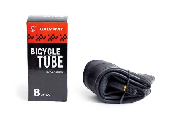 Велокамера 8 Gainway - 8х2.0 (AV ниппель), Черный