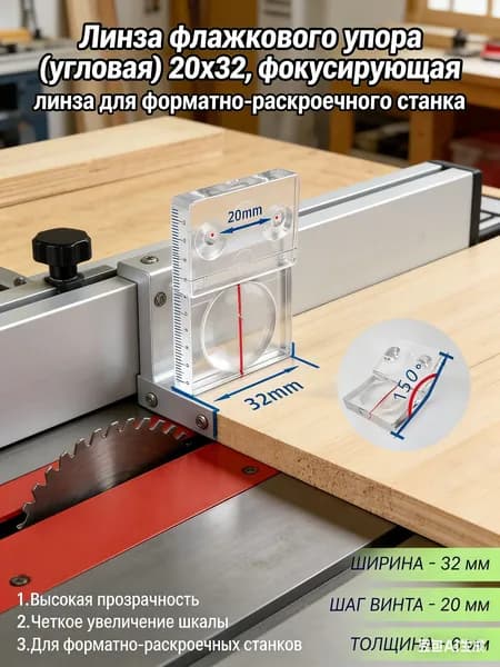 Лупа-экран для пильного стола, линейки, кромкооблицовочного станка, деревообрабатывающего станка