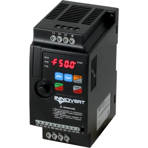 Преобразователь INNOVERT ISD mini PLUS, выходной ток 1.2 А 0,25 кВтx380 В ISD251M43E