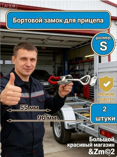 Защелка для ящика 2 шт. / Замок защелка регулируемый. Тарная фурнитура.