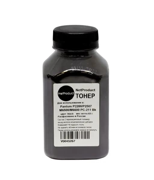 Тонер для Pantum P2200/P2507/M6500/M6600 PC-211 Bk, 65 г. NetProduct