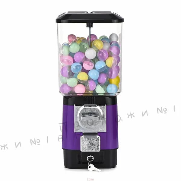 Вендинговый автомат для жвачек, попрыгунчиков, игрушек в капсулах и конфет/Опционально с монетным приводом/Механический торговый вендинговый аппарат KIDS'TOPs