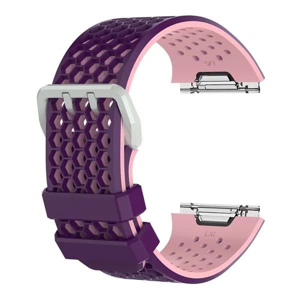 Заменяемый спортивный ремешок для умных часов Fitbit Ionic, фиолетово-розовый, размер L