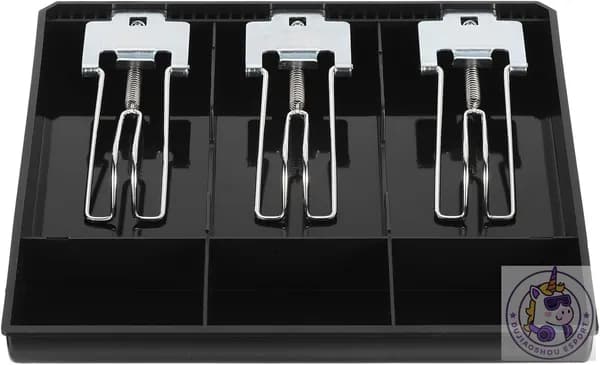 PATIKIL Лоток для денег, вкладыш в ящик кассового аппарата, портативный органайзер хранения денежных средств с металлическим зажимом, 3 отделения купюр/3 монет, малого бизнеса, магазин