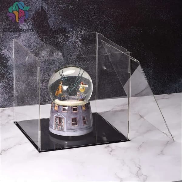 UXcell Акриловый прозрачный витринный ящик, пылезащитная защита, 30x25x30 см
