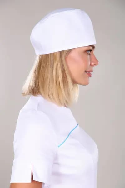 Колпак медицинский женский, белый, Стильб