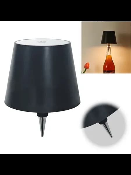 Вино бутылка лампа для дома, бар USB зарядка, 3 цвета