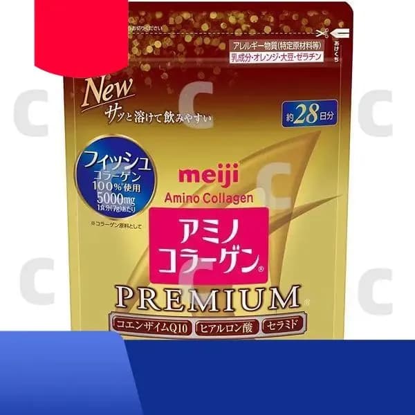 Amino collagen Meiji / Японский коллаген гидролизованный морской с витамином С