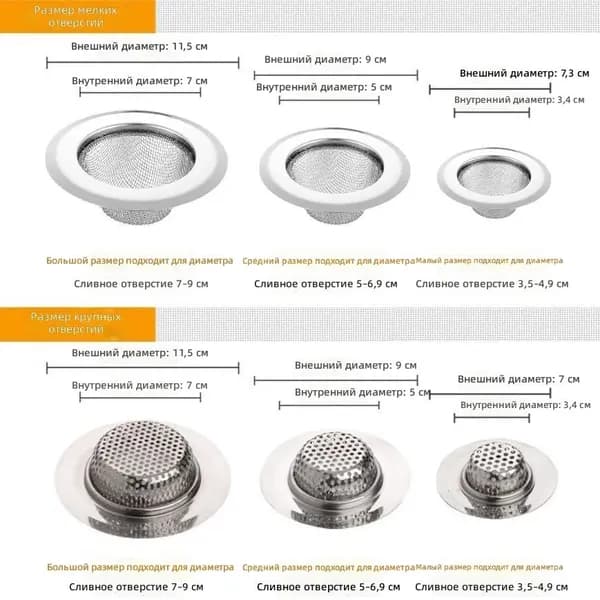 Сетка для мойки нержавеющая