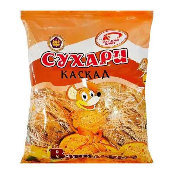 Сухари Каскад ванильные 250г