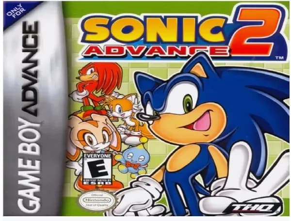 Игровой картридж Sonic Advance 2 (Sonic Advance) GBA, рус.версия (Platinum) 128K-009