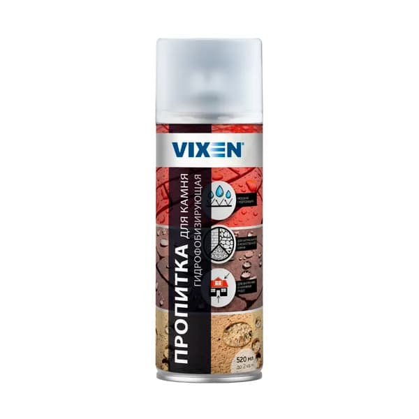 VIXEN пропитка для камня гидрофобизирующая, бесцветная, аэрозоль, VX-24008, 520 мл