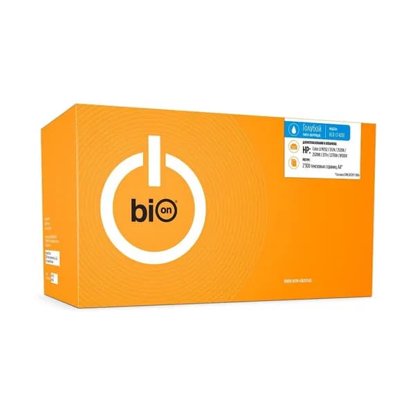 Картридж Bion BCR-CF401X для HP CLJ M252/252N/252DN/252DW/277n/277DW Голубой, 2300 страниц