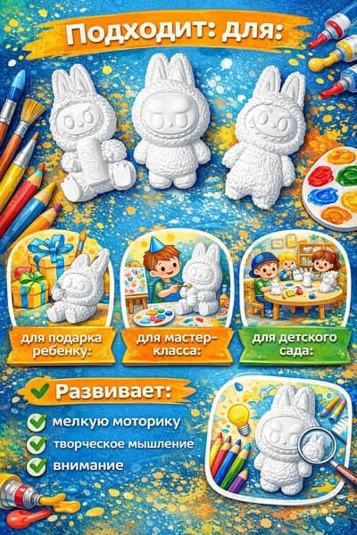 Гипсовые фигурки для творчества Лабуба