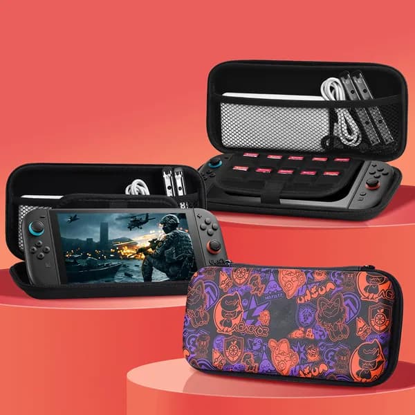 Чехол для Nintendo Switch 2, жёсткий EVA-чехол с отделениями для аксессуаров