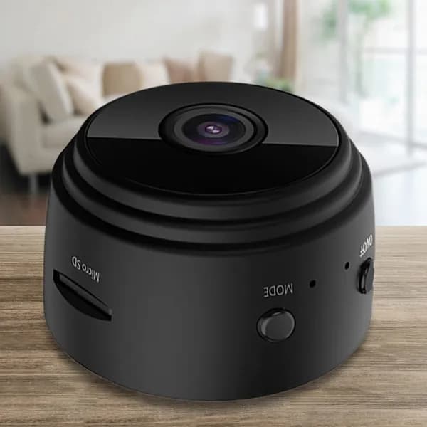 WiFi-камера наблюдения за питомцами и младенцами A9, 1080p, ночное видение, поворотный кронштейн, чёрная