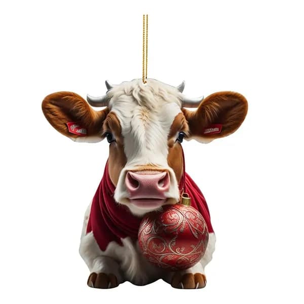 Корова Рождественская елка Орнамент