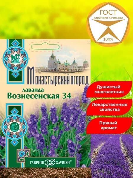 Семена. Лаванда многолетняя ВОЗНЕСЕНСКАЯ. Душистая.