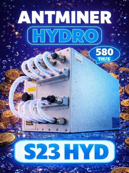 асик майнер Antminer S23 HYDRO 580 TH/s 380v
