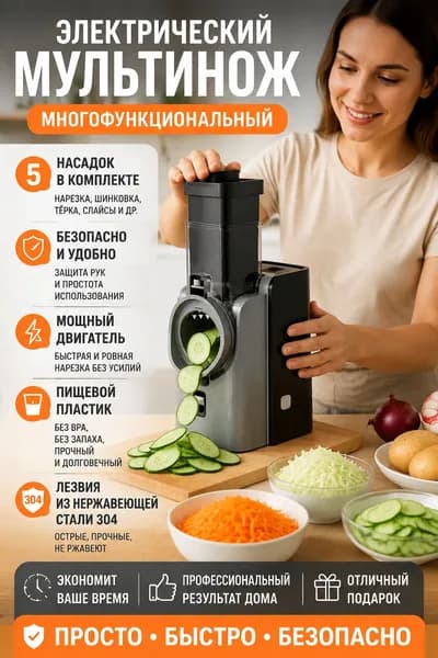 Нож столовый 1 предм. серый