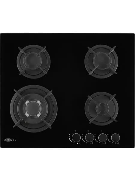 Варочная панель газовая ZUGEL ZGH603B, черный
