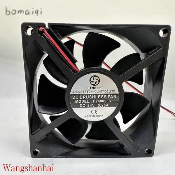 Вентилятор Охлаждения LD248025S 8025 8CM 24V 0.25A 80*25MM Подходит Для Сварочных Машин Или Преобразователей Частоты.