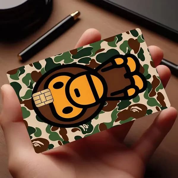 BAPE Бейп Бренд Наклейка для банковской карты