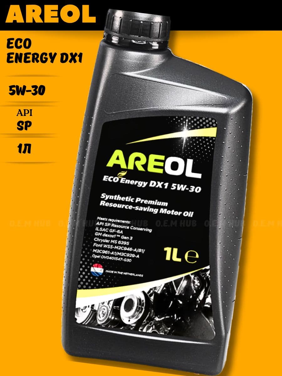 AREOL Eco Energy DX1 5W-30 Масло моторное, Синтетическое, 1 л