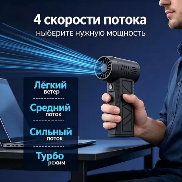 Аккумуляторный портативный турбопылесос и ветродуйка с функцией сбора мусора, качественный премиуминструмент-SSS
