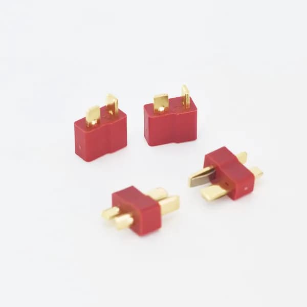 Разъем Т-образный силовой T-Plug (T-Deans) мама-папа для подключения аккумуляторов к RC моделям - 4 пары