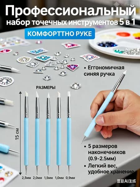 GEALFIS Стеки для лепки 5 шт, профессиональные инструменты из нержавеющей стали для полимерной глины и пластилина