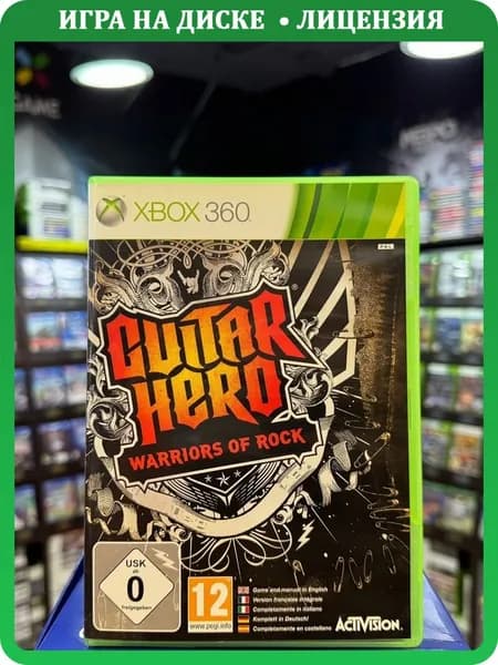 Игра Guitar Hero: Warriors of Rock (Xbox 360) (Disk Only) (Box)