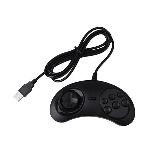 (Y Q O K) Геймпад Проводной 6-клавишный Usb игровой контроллер Джойстик Назначение / Pc 2 Y1301 Drive Черный пластик